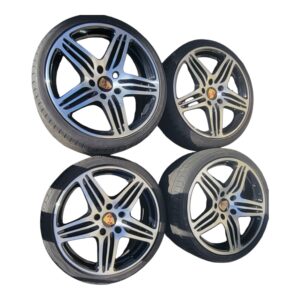 4 Jantes + 4 pneus  PORSCHE d'origine