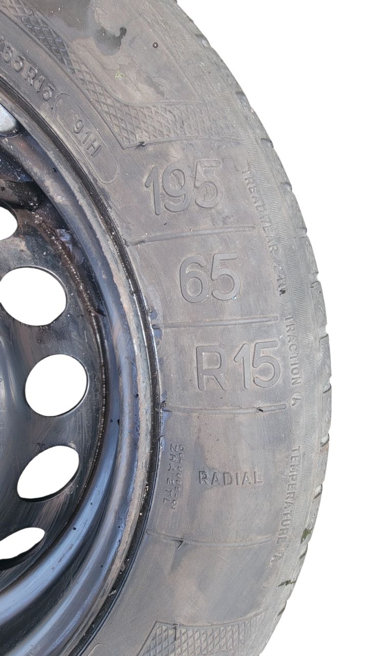 roue de secours / Jante tôle Renault Mégane 3 15 pouces 5x114,3 ET43 195/65 R15 origine – Image 7