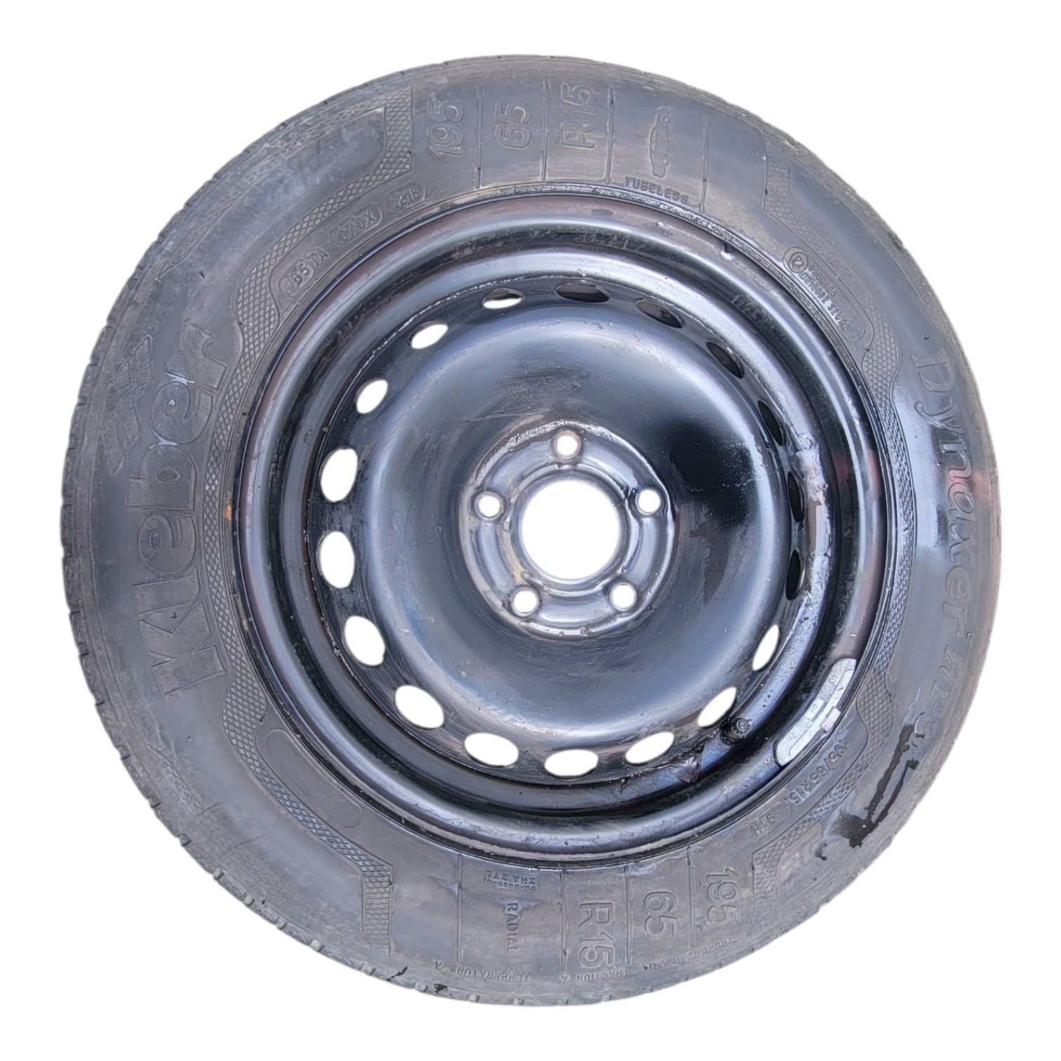 roue de secours / Jante tôle Renault Mégane 3 15 pouces 5x114,3 ET43 195/65 R15 origine – Image 2