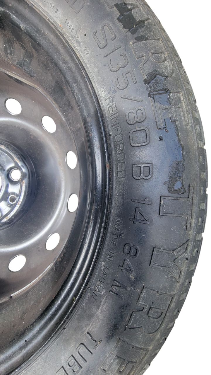 Roue de secours galette FIAT LANCIA pneu 135/80 R14 84M - 4.00B x 14H ET43 – Image 4