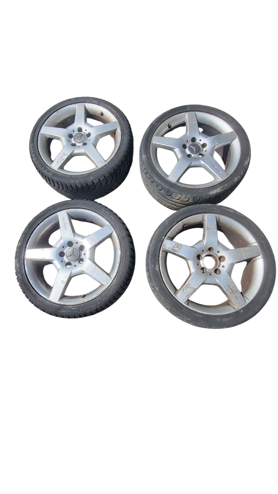 4 jantes AMG 18 pouces / 2 pneus 225/40/18 Qualité OEM A1694011202 – Image 2