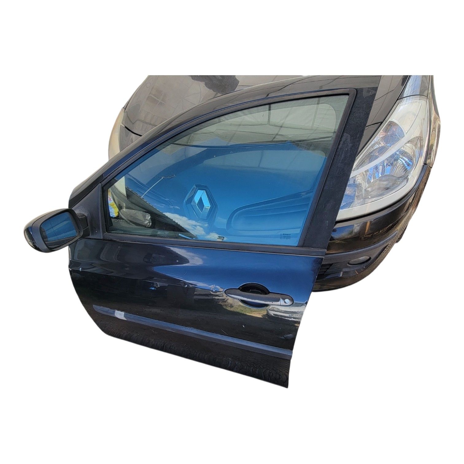 Porte avant gauche noire Renault Clio 3 III 5 portes 2005-2012 OEM 7751478912 (conducteur) – Image 2