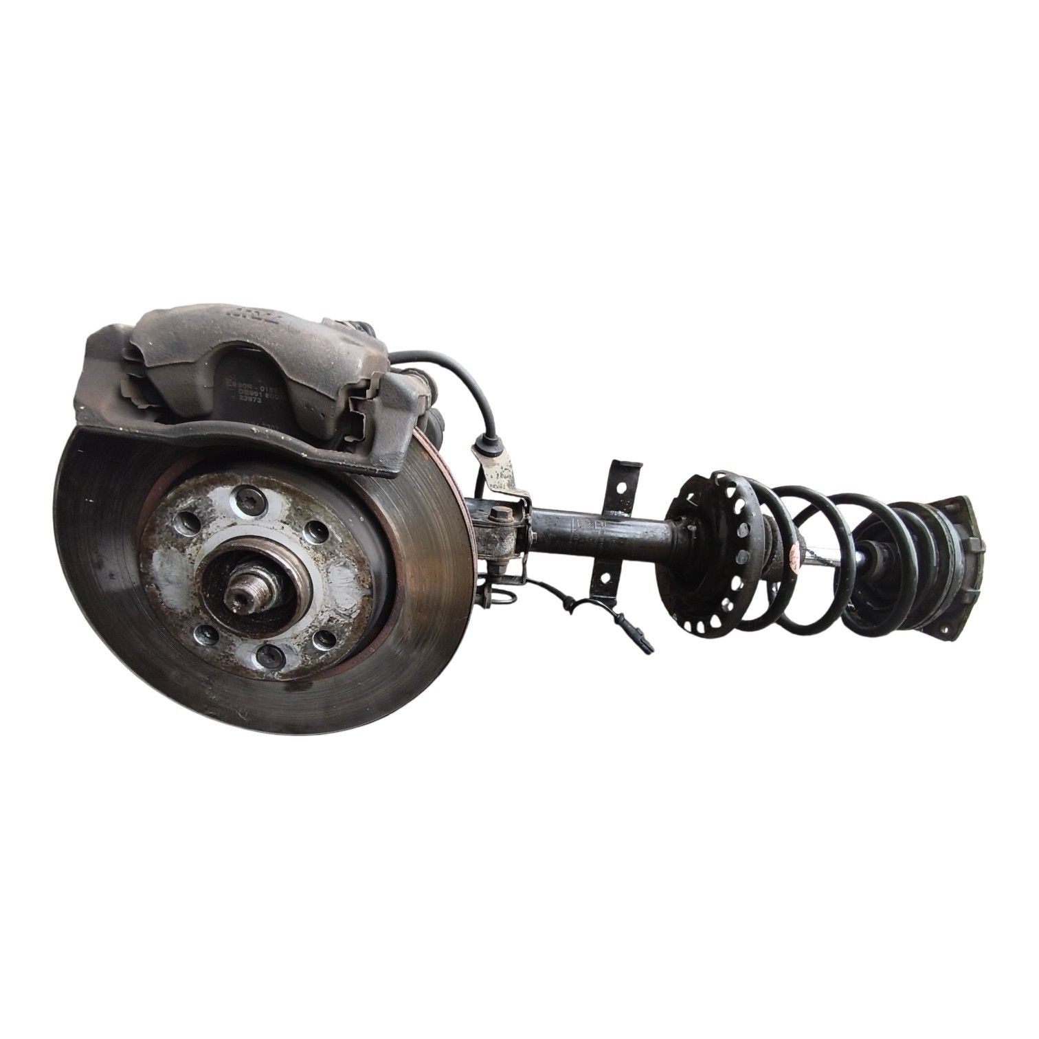 Demi-train avant gauche complet Renault Clio 3 1.5 dCi cardan fusée moyeu amortisseur origine – Image 3