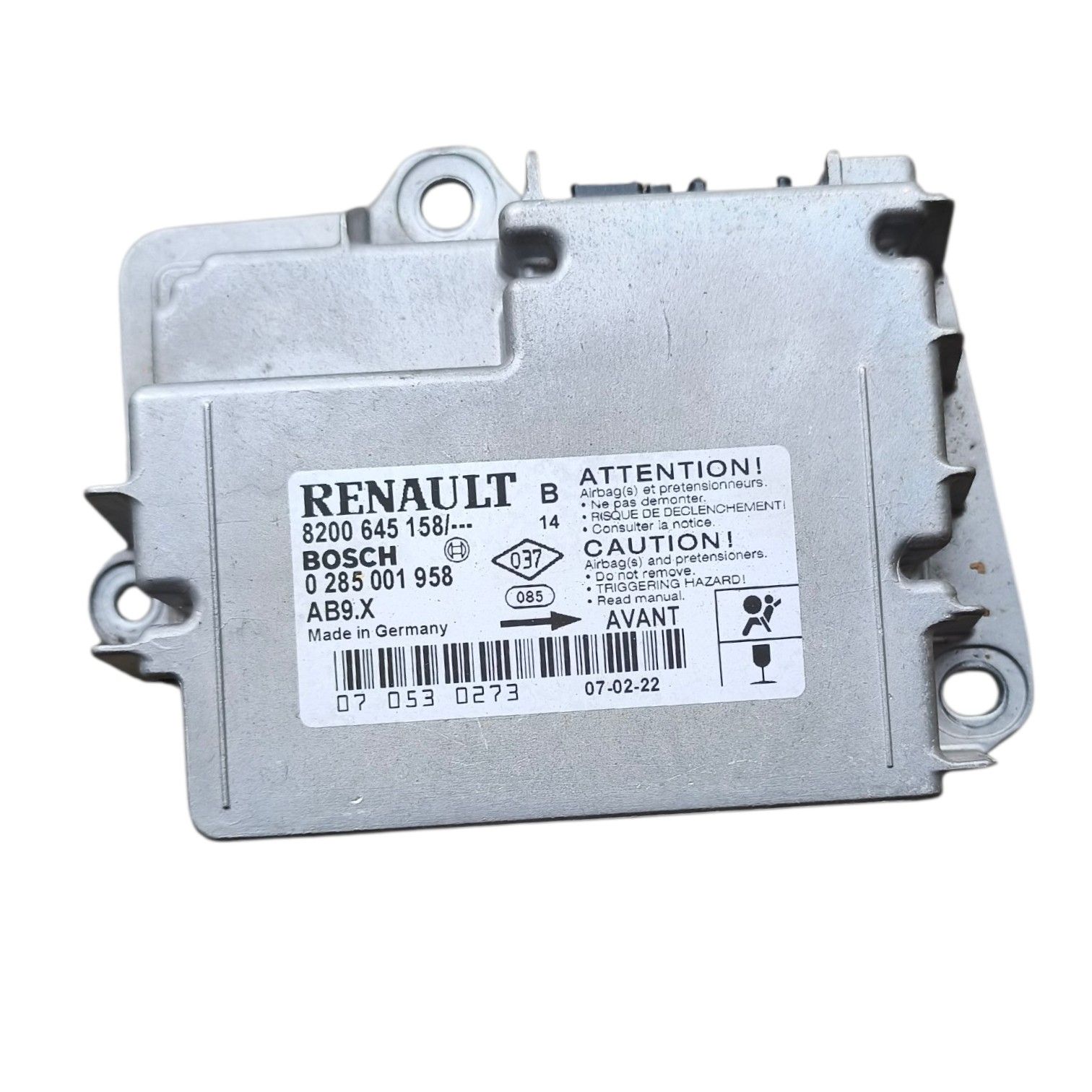 Calculateur d'Airbag Renault Clio 3 Réf. 8200645158