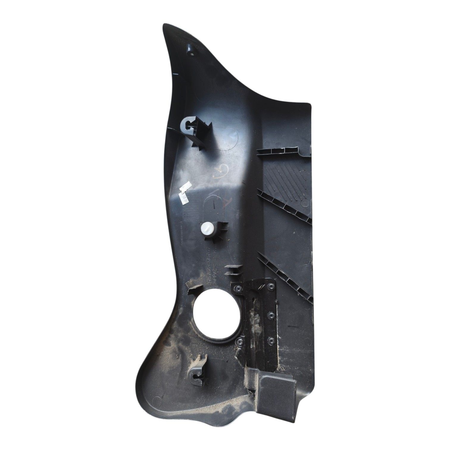 Cache plastique latéral de siège avant gauche Renault Clio 3 noir d'origine – Image 2